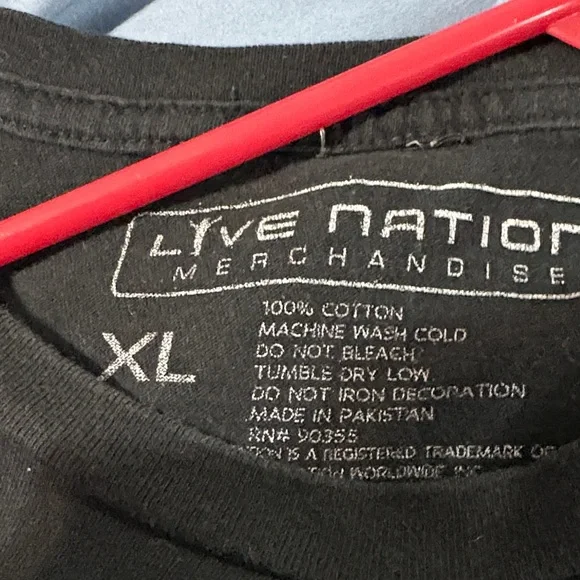 AC/DC Black Tee with Bold Logo XL - Picture 3 of 6